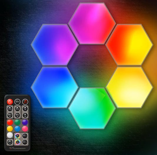 LED Hexagon/Arc Lights - Color Changing - Comes with remote